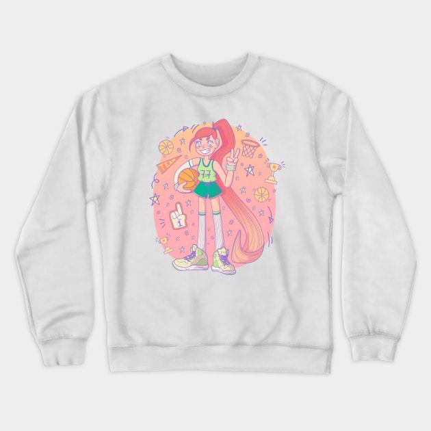 Basketball player Crewneck Sweatshirt by Meeko_Art